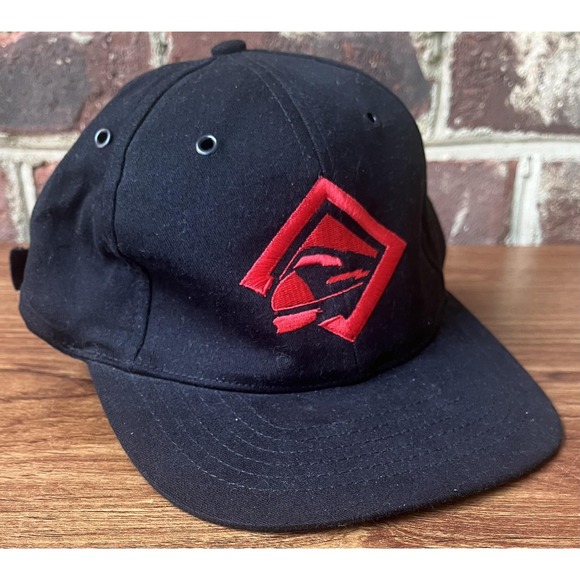 Vintage Marlboro Unlimited Hat Cap Strap Back Black Red Advertising Mens 90s - Picture 3 of 6